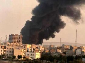 آتش سوزی در هزاران متر آرد در شیراز