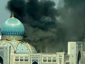 مرکز اسلام ازبک در تاشکنت آتش گرفته شد
