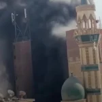 آتش سوزی جامع در بازار قاهره