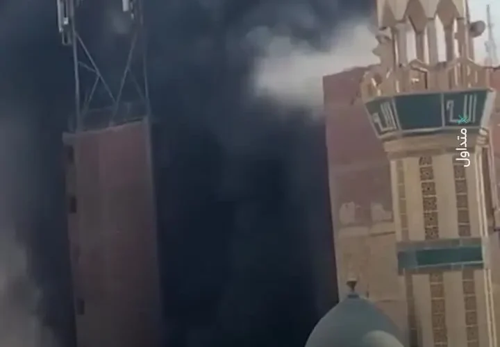 آتش سوزی جامع در بازار قاهره
