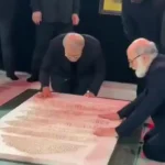 ببینید: بوسه علی لاریجانی در قبر سید حسن نصرالله