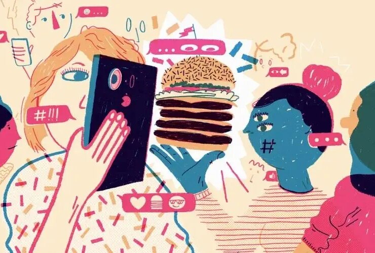 بحران ، همبرگر و لوکس سوشی در اینستاگرام