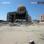برای دیدن لحظه وحشتناک بمباران مسجد در غزه