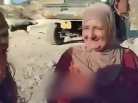 زنان فلسطینی با مسخره کردن با مهاجران مقابله می کنند