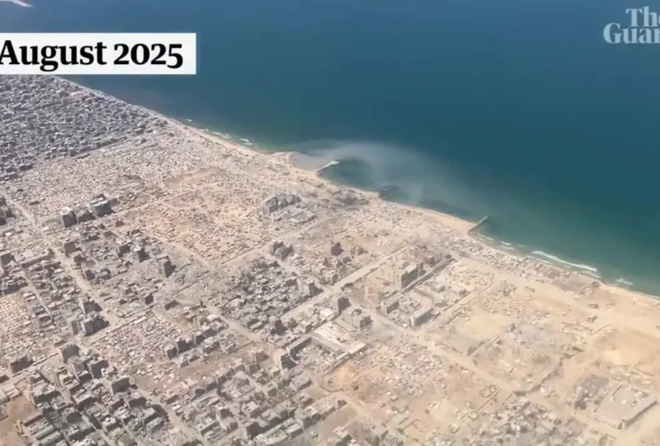 فیلم جدید ابعاد نابودی غزه را نشان می دهد