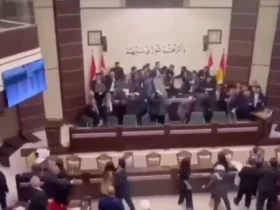 مبارزه با کفش در پارلمان عراق