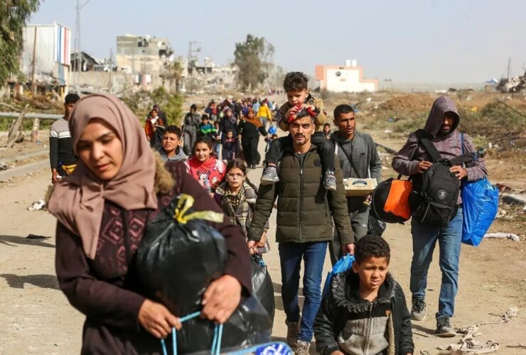 مهاجرت اجباری ساکنان شهر غزه آغاز شد 20 مهاجرت اجباری ساکنان شهر غزه آغاز شد