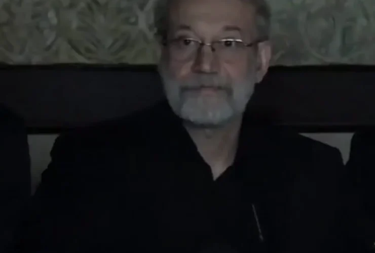 پاسخ علی لاریجانی به قطع برق در کنفرانس خبری بیروت