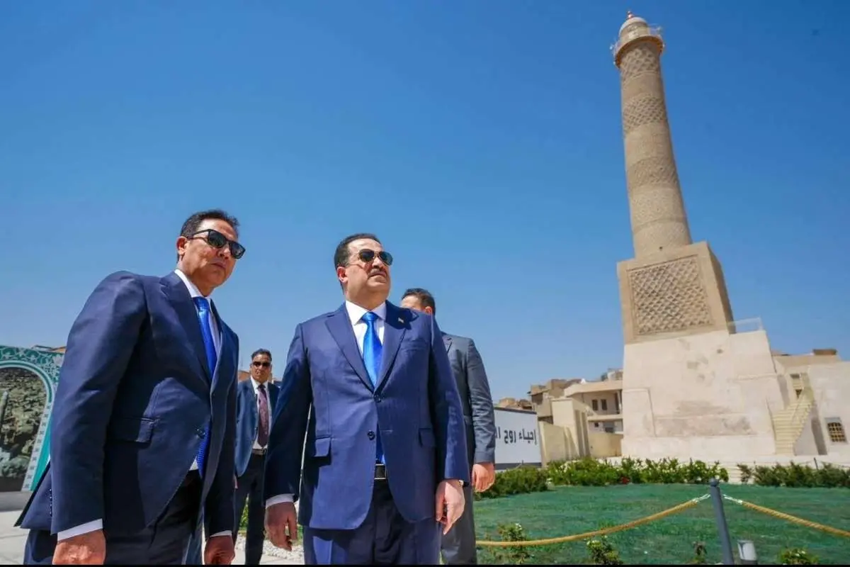تصاویر پس از نابودی داعش ، مسجد آل -نوری در موصل را مجدداً بازگشایی می کند