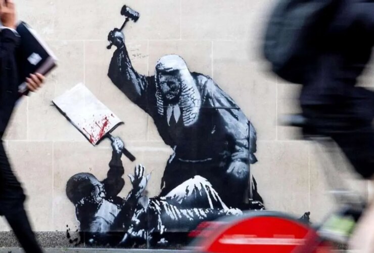 تصاویر کار جدید Banksi بحث برانگیز است