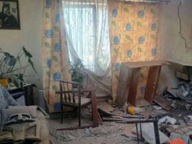 عکس پهپادهای روسی به خانه ای در شرق لهستان برخورد کردند