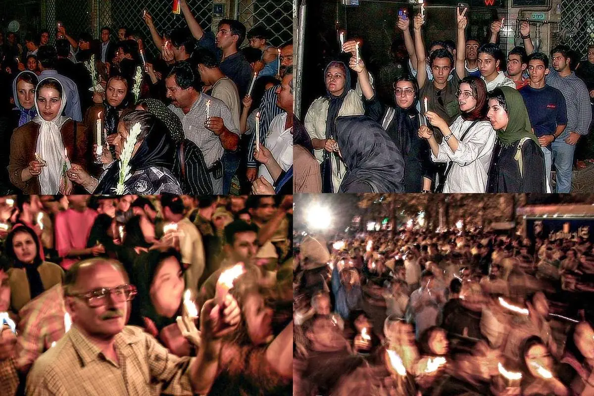 تصاویر ابراز همدردی با مردم تهران با قربانیان حملات 11 سپتامبر