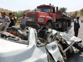 تصادف مرگبار در یزد در محور تاباس ؛ 1 عضو یک خانواده درگذشت