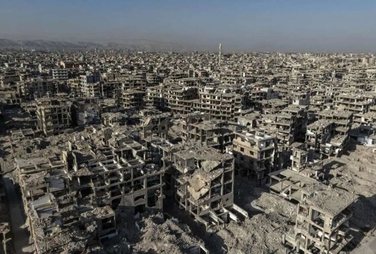 تصاویر جریان زندگی در اردوگاه نابود شده Yermuk