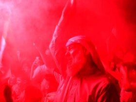 تصاویر جشن و جشن سوریه در حین سخنرانی سازمان ملل در سازمان ملل