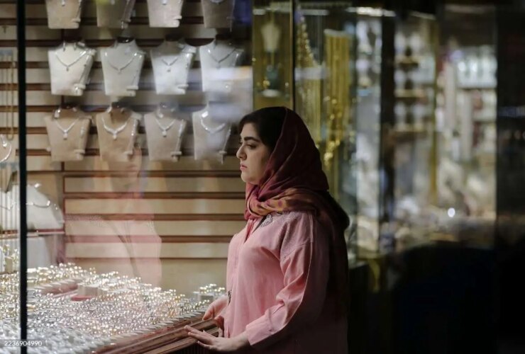 تصاویر رسانه های خارجی از بازار طلای تهران