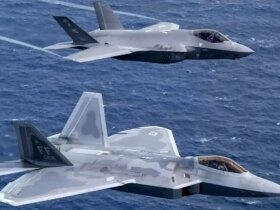 اندازه نسل پنجم دو مبارز ، F-1 و F-1 را مقایسه کنید