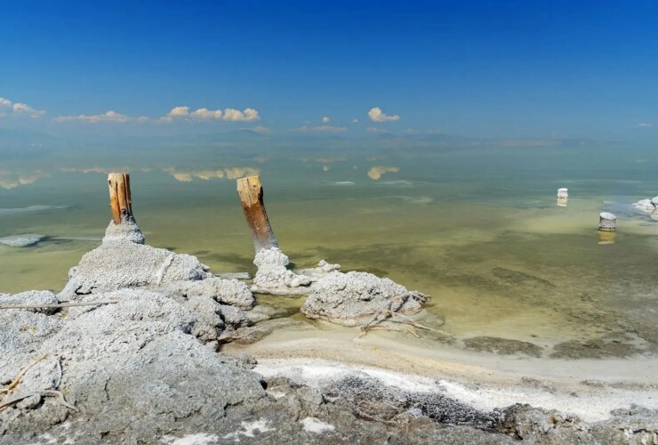 5 ٪ از حجم دریاچه ارومیا ناپدید شد!