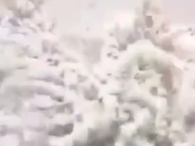 بارش بارش برف تابستان Soungon -Varzaghan Mud