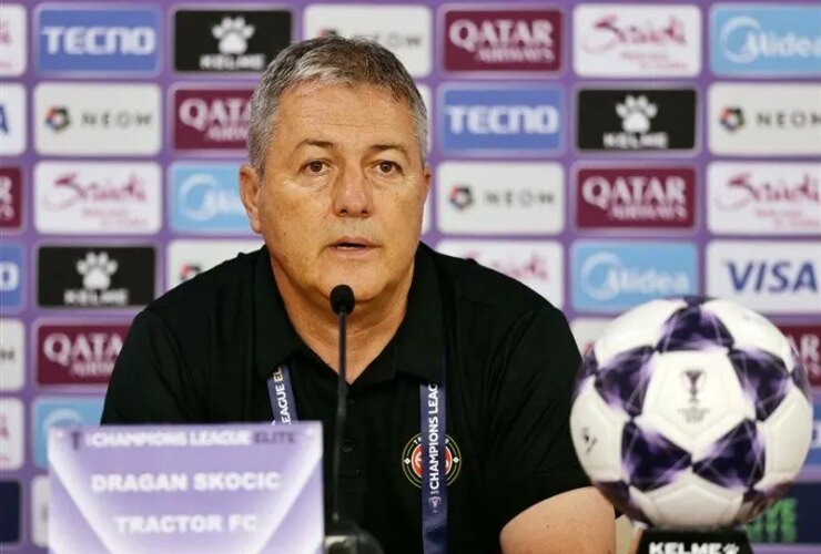 بیان Skochic Dragan قبل از بازی تراکتور - آل Wahda 24 بیان Skochic Dragan قبل از بازی تراکتور - آل Wahda