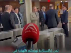 خط شهباز شریف برای خبرنگار هندی
