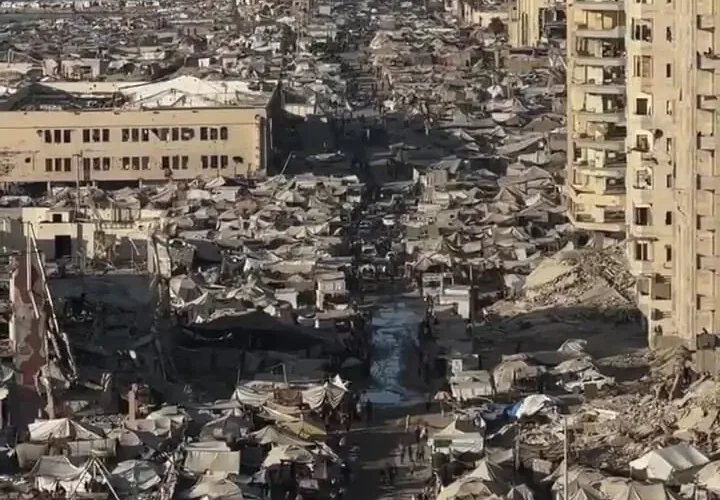 قبل و بعد از اشغال یک شهر در اسرائیل ، خیابان غزه