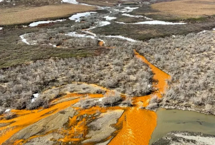 چرا رودخانه های قطب شمال شمالی نارنجی شدند؟ 13 چرا رودخانه های قطب شمال شمالی نارنجی شدند؟