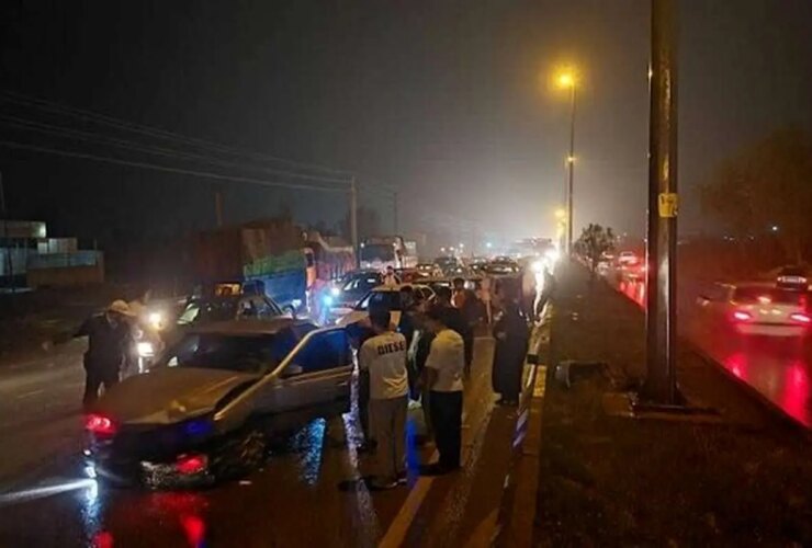 تصادف زنجیره ای به شرق مازندران