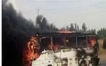 لحظه وحشتناک نجات ده ها جوان از آتش