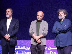 Iraj Tahmasb در پایان جشنواره / عکس فیلم کودکان