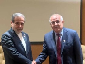 دیدار و دیدار عراقچی با رئیس هیئت فلسطینی