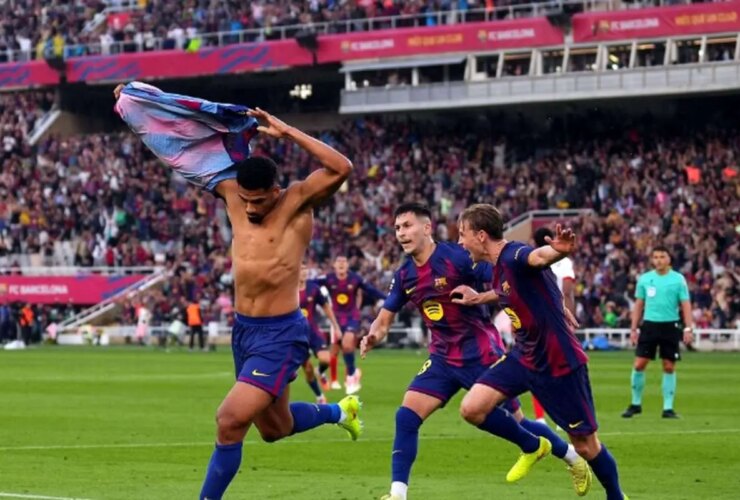 بارسلونا 2-1 خیرونا; رستگاری با گل آراوخو در 90+3