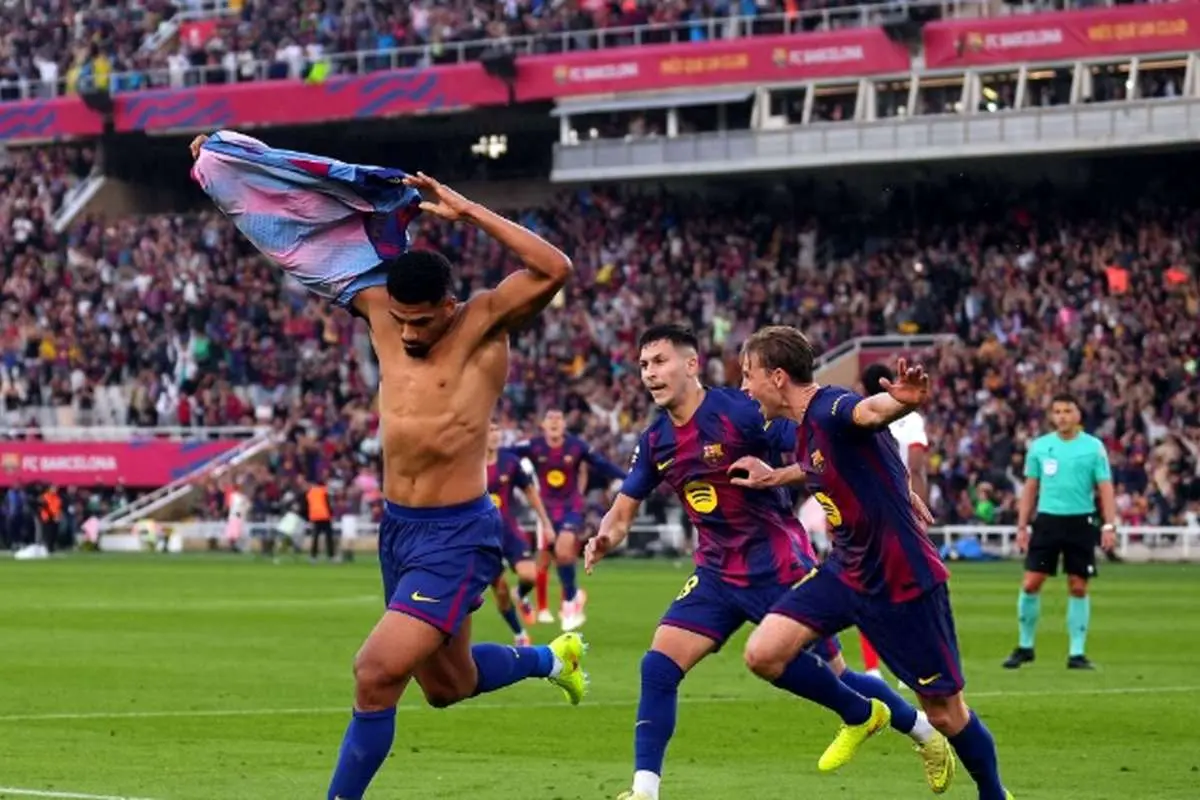 بارسلونا 2-1 خیرونا; رستگاری با گل آراوخو در 90+3
