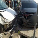 برخورد شرق 15 خودرو در بلوار سیمون بولیوار تهران