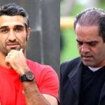 بهنام ابوالقاسم پور در کنار پژمان جمشیدی بعد از آزادی