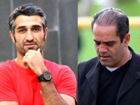 بهنام ابوالقاسم پور در کنار پژمان جمشیدی بعد از آزادی 13 بهنام ابوالقاسم پور در کنار پژمان جمشیدی بعد از آزادی