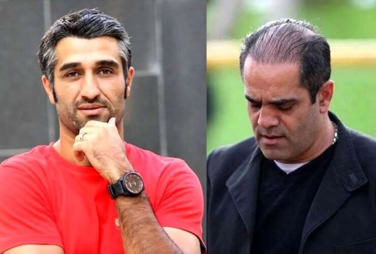 بهنام ابوالقاسم پور در کنار پژمان جمشیدی بعد از آزادی 17 بهنام ابوالقاسم پور در کنار پژمان جمشیدی بعد از آزادی