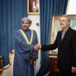 تصاویری از دیدار لاریجانی با وزیر کشور عمان