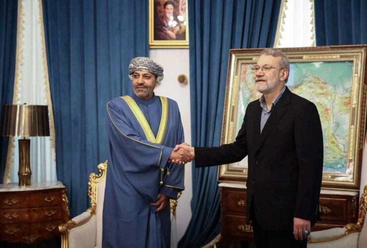 تصاویری از دیدار لاریجانی با وزیر کشور عمان