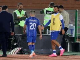 اخراج بی موقع کوشکی در دیدار استقلال مقابل الوحدات