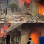 بانکداری و اتومبیل در روز پنجم اعتراضات مراکش