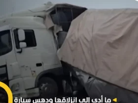 برای دیدن؛ تصادف مرگبار کامیون با خودرو در جاده بارانی 8 برای دیدن؛ تصادف مرگبار کامیون با خودرو در جاده بارانی
