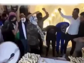 برای دیدن؛ جشن عروسی با الهام از صحنه تسلیم گروگان در اسرائیل!