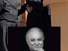 دختر محمد کسبی در مراسم تشییع جنازه پدرش