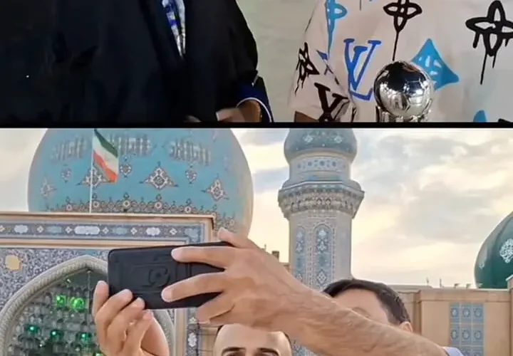 سالار آقاپور بهترین فوتسالیست آسیا جایزه خود را به امام زمان (عج) تقدیم کرد.