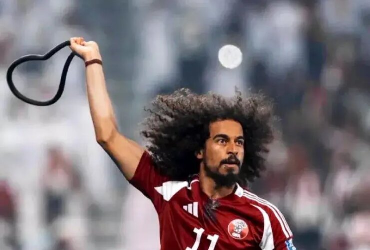 قطر 2 - امارات 1 ؛ صعود با Akram Afif