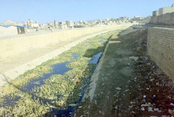 مشکلات عبور رودخانه از وسط شهر