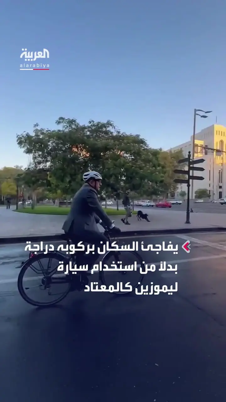 نخست وزیر ارمنستان با دوچرخه سر کار رفت