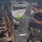 ورزشگاه معلق در ارتفاع 350 متری؛ اولین تصاویر از پروژه باشکوه نئوم!