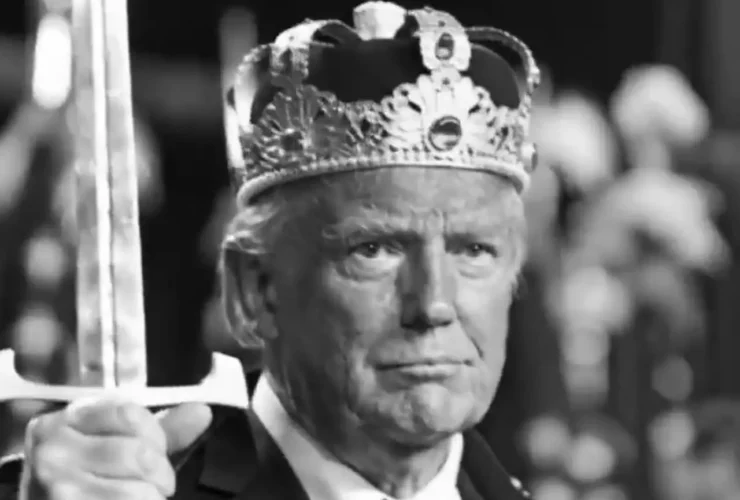 ویدئوی جنجالی از تاجگذاری ترامپ در کاخ سفید